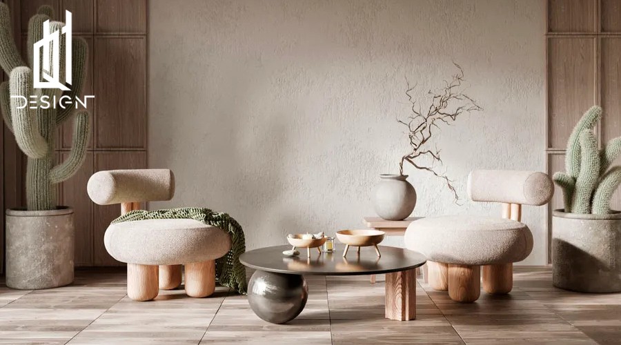 Quang Huy Design thiết kế nội thất phong cách Wabi Sabi
